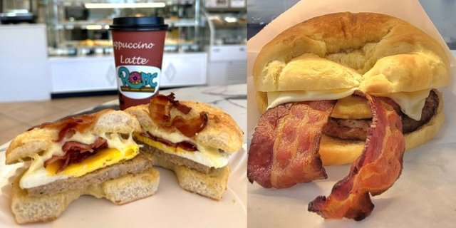 3 Bagels & 3 Croissants Breakfast Sandwiches