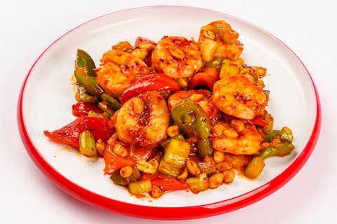 Kung Pao Jumbo Shrimp Tray