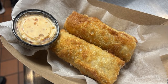 Chicken Cheesesteak Egg Rolls