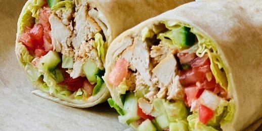 Chicken Hummus Wrap