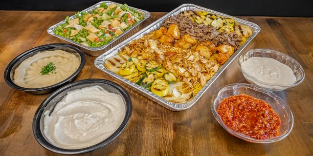 Mix All Protein Over Rice Tray