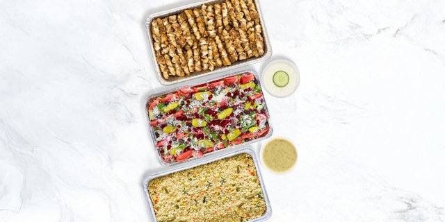Chicken Souvlaki Platter