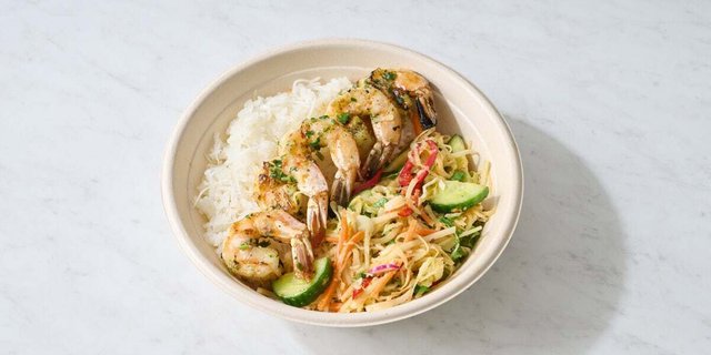 Thai Bowl With Grilled Shrimp