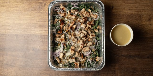Shaved Kale Salad w/ Chicken