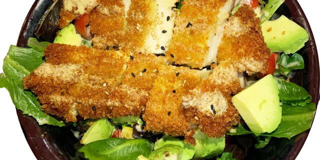 Katsu Avocado Salad