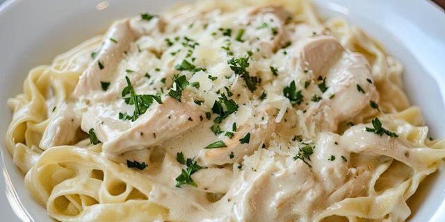 Scorno's Creamy Alfredo, Salad & Breadsticks ($12.50 per person)