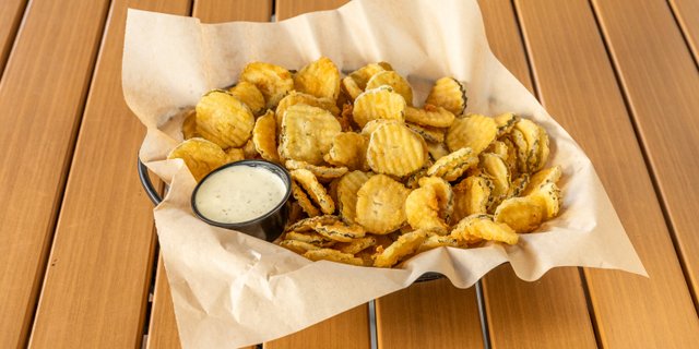 Hand-Breaded Pickle Chips