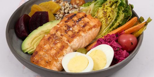Grilled Salmon Ancient Grains w/ Beets Bowl Boxed Lunch