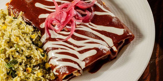 Chicken Mole Enchiladas