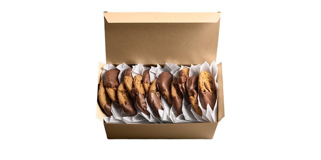 Dozen Chocolate-Dipped Cookies