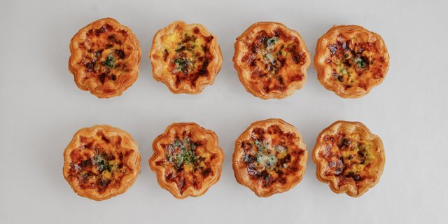 Savory Cheese & Corn Sunflower Egg Tart