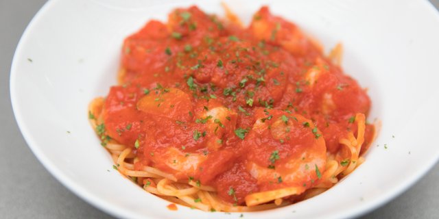 Spaghetti Marinara w/ Shrimp