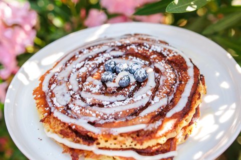 Cinnamon Roll Pancakes