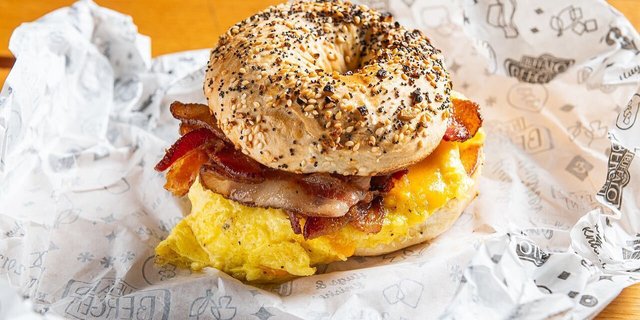 Egg, Cheese & Meat Breakfast Sandwich