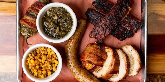 Three Meat Barbecue Meal
