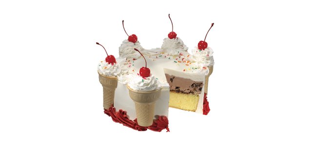 Cone Design 8" Round Cake