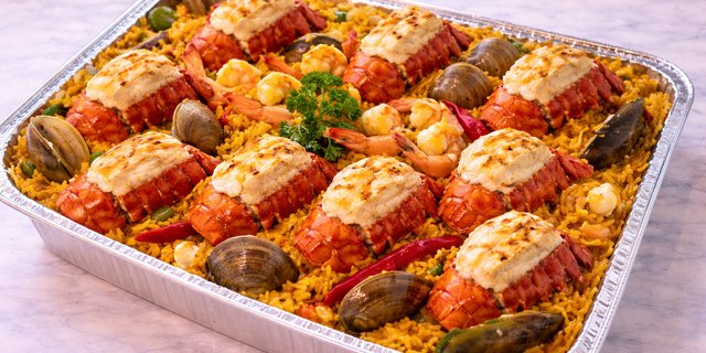 Seafood Paella w/ Lobster