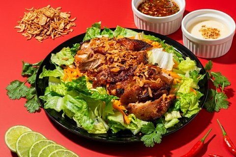 Charcoal-Grilled BBQ Chicken Salad