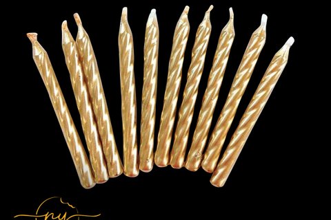Metallic Birthday Candles