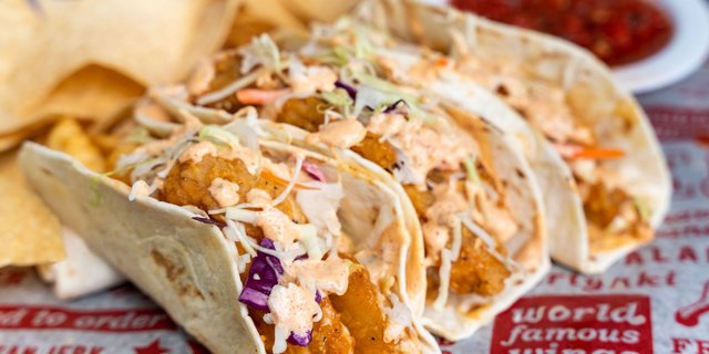 Sauced Shrimp Tacos