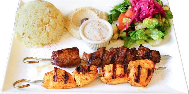 Combo Shish Kebab Plate
