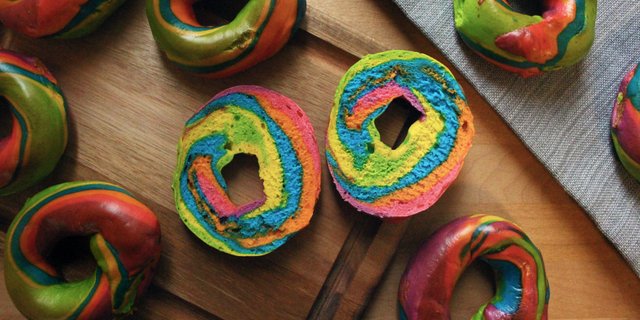 Rainbow Bagel