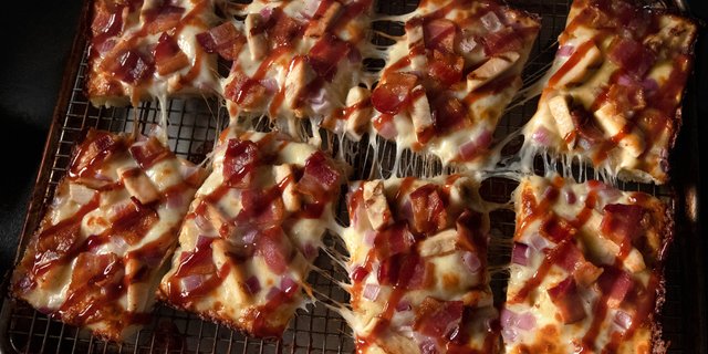 BBQ Chicken Party Tray Pizza