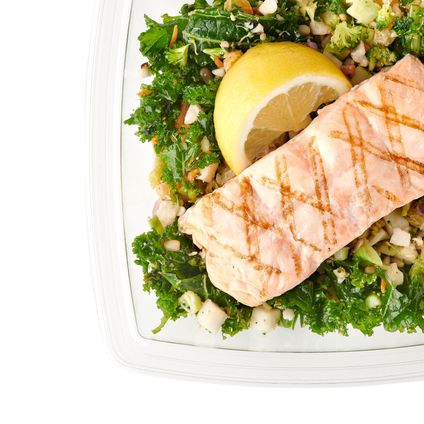 Lemon Salmon w/ Super Veggie Salad