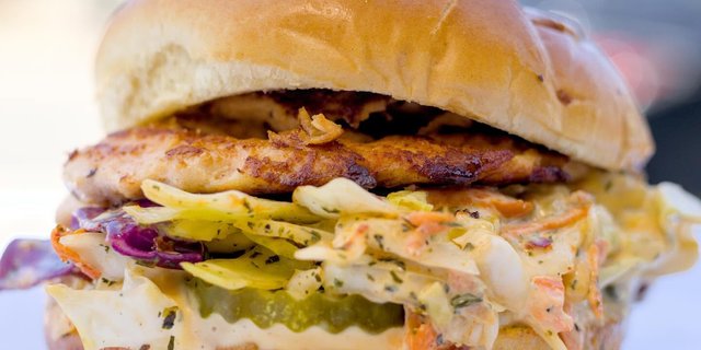 Grilled Chicken Breast Avocado Burger Combo