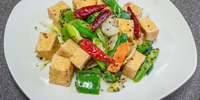 Salt & Pepper Tofu w/ Vegetables
