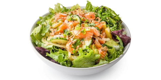 Yuzu Ponzu Salmon Salad Bowl Combo