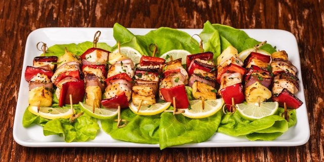 Hawaiian Chicken Skewers