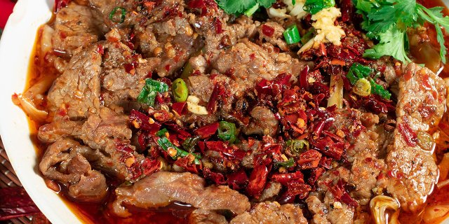 Sautéed Beef in Traditional Szechuan Hot Sauce
