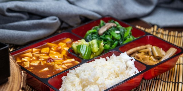 Vegetarian Mapo Tofu Bento Box
