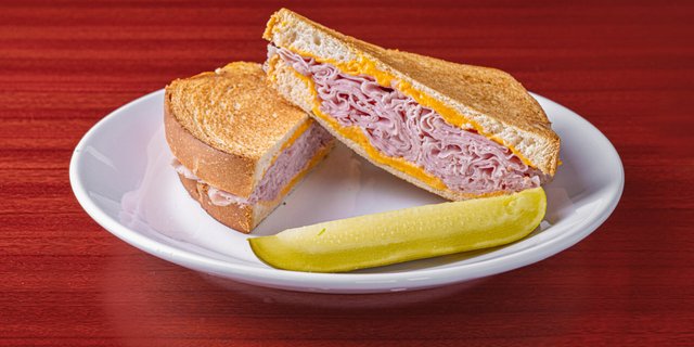 Grilled Ham & American Cheese Sandwich