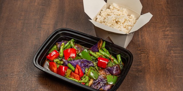 Sauteed String Bean & Eggplant