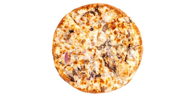 Roasted Garlic Alfredo Cauliflower Crust Pizza