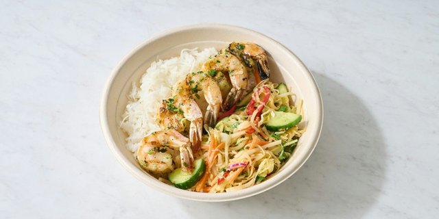 Thai Bowl With Grilled Shrimp