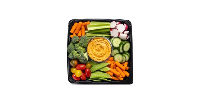 Vegetable & Hummus Snack Square