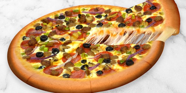 Stuffed Crust Supreme Pizza