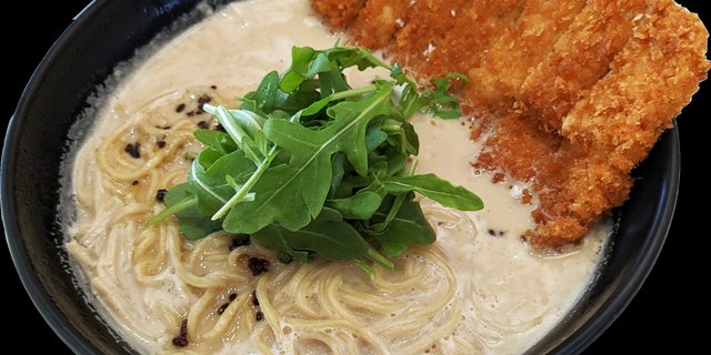 Black Garlic Udon W/ Katsu