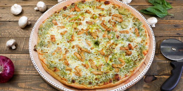 Pesto Chicken Pizza