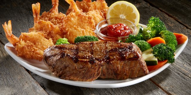 Steak & Jumbo Crispy Shrimp