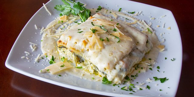 Vegetable Lasagna Alfredo