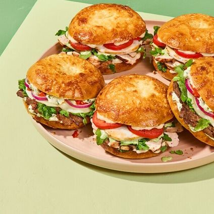 Assorted Bagel Stacks