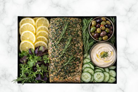 Herbed Salmon Platter