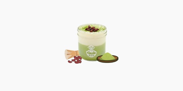 Matcha Milk & Coconut Pudding