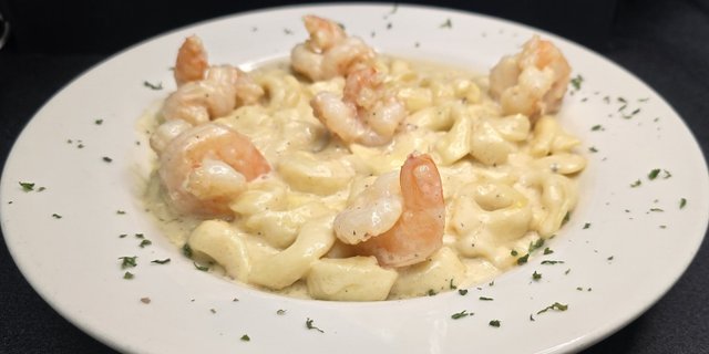 Tortellini Alfredo w/ Shrimp