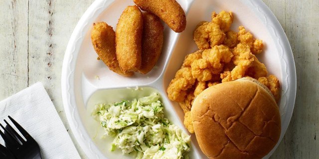 Jumbo Shrimp Burger Deluxe