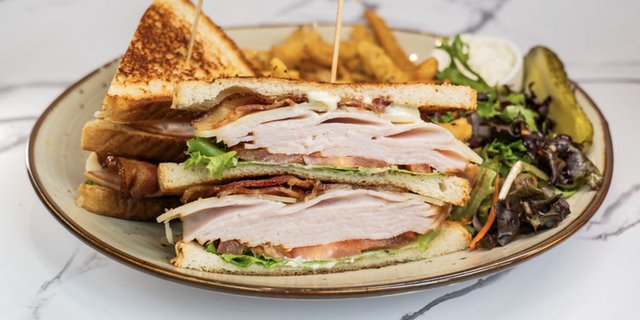 Smoked Turkey Triple-Decker Sandwich